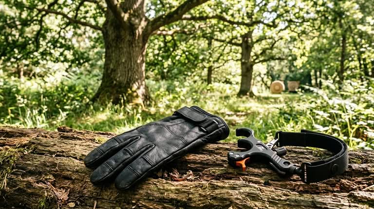 archery gloves and release gear